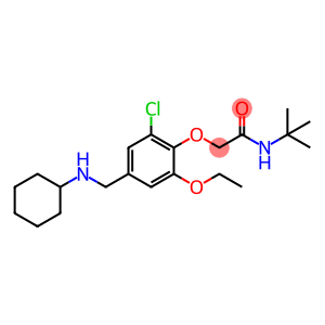 N-(tert-butyl)-2-{2-chloro-4-[(cyclohexylamino)methyl]-6-ethoxyphenoxy}acetamide