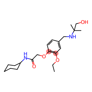 N-cyclohexyl-2-(2-ethoxy-4-{[(2-hydroxy-1,1-dimethylethyl)amino]methyl}phenoxy)acetamide