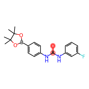 N-(3-氟苯基)-N'-[4-(4,4,5,5-四甲基-1,3,2-二氧杂环戊硼烷-2-基)苯基]脲