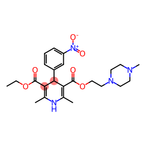 1,4-Dihydro-2,6-dimethyl-4-(3-nitrophenyl)-3,5-pyridinedicarboxylic Acid 3-Ethyl 5-[2-(4-methyl-1-piperazinyl)ethyl] Ester