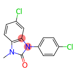 5-chloro-3-(4-chlorophenyl)-1-methyl-benzoimidazol-2-one