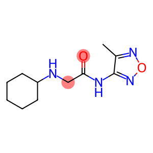 2-CYCLOHEXYLAMINO-N-(4-METHYL-FURAZAN-3-YL)-ACETAMIDE