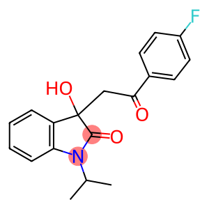 3-[2-(4-fluorophenyl)-2-oxoethyl]-3-hydroxy-1-isopropyl-1,3-dihydro-2H-indol-2-one