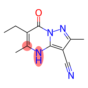 6-ethyl-2,5-dimethyl-7-oxo-4,7-dihydropyrazolo[1,5-a]pyrimidine-3-carbonitrile