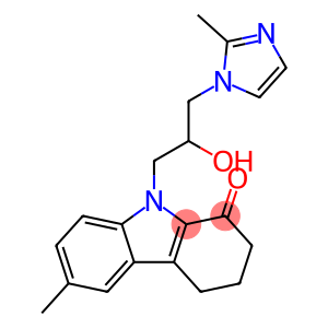 9-[2-hydroxy-3-(2-methyl-1H-imidazol-1-yl)propyl]-6-methyl-2,3,4,9-tetrahydro-1H-carbazol-1-one