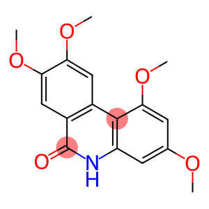 6(5H)-PHENANTHRIDINONE, 1,3,8,9-TETRAMETHOXY-