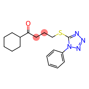 1-cyclohexyl-4-(1-phenyl-5-tetrazolyl)thio-1-butanone