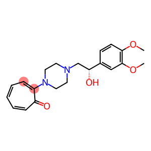 2-[4-[(S)-2-(3,4-Dimethoxyphenyl)-2-hydroxyethyl]piperazin-1-yl]-2,4,6-cycloheptatrien-1-one