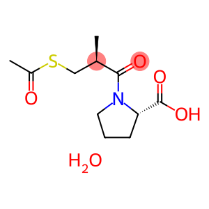 1-[(2S)-3-(Acetylthio)-2-methyl-1-oxopropyl]-L-proline monohydrate