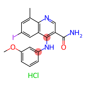 6-iodo-4-(3-MethoxyphenylaMino)-8-Methylquinoline-3-carboxaMide