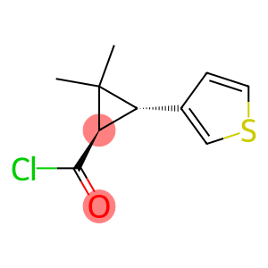 Cyclopropanecarbonyl chloride, 2,2-dimethyl-3-(3-thienyl)-, trans- (9CI)