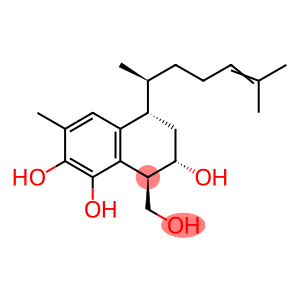 1,2,7-Naphthalenetriol, 5-(1,5-dimethyl-4-hexenyl)-5,6,7,8-tetrahydro-8-(hydroxymethyl)-3-methyl-, [5S-[5α(R*),7α,8β]]- (9CI)