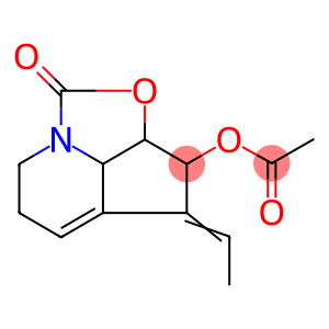 1H-2-Oxa-7a-azacyclopent[cd]inden-1-one,  3-(acetyloxy)-4-ethylidene-2a,3,4,6,7,7b-hexahydro-,  [2aS-(2a-alpha-,3-alpha-,4Z,7b-alpha-)]-  (9CI)