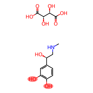 1,2-Benzenediol, 4-(1-hydroxy-2-(methylamino)ethyl)-, (R)-, (R-(R*,R*))-2,3-dihydroxybutanedioate (1:1) (salt)