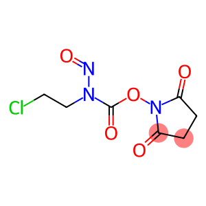 CARBAMIC ACID, (2-CHLOROETHYL)NITROSO-, 2,5-DIOXO-1-PYRROLIDINYL ESTER
