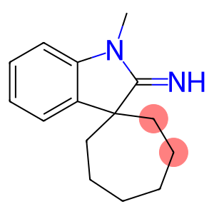 Spiro[cycloheptane-1,3-[3H]indol]-2(1H)-imine, 1-methyl- (9CI)
