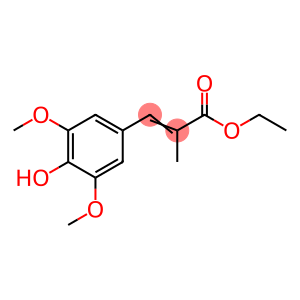 2-PROPENOIC ACID, 3-(4-HYDROXY-3,5-DIMETHOXYPHENYL)-2-METHYL-, ETHYL ESTER