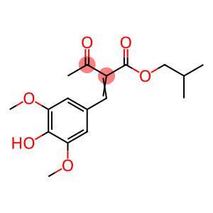 BUTANOIC ACID, 2-[(4-HYDROXY-3,5-DIMETHOXYPHENYL)METHYLENE]-3-OXO-, 2-METHYLPROPYL ESTER