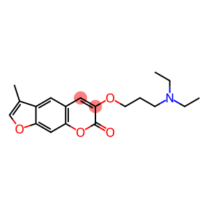 7H-Furo[3,2-g][1]benzopyran-7-one,6-[3-(diethylamino)propoxy]-3-methyl-