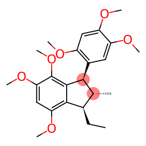 (1S,2S,3S)-1-Ethyl-4,5,7-trimethoxy-2-methyl-3-(2,4,5-trimethoxyphenyl)indane