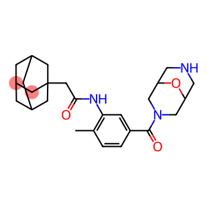 Tricyclo[3.3.1.13,7]decane-1-acetamide, N-[2-methyl-5-(9-oxa-3,7-diazabicyclo[3.3.1]non-3-ylcarbonyl)phenyl]-