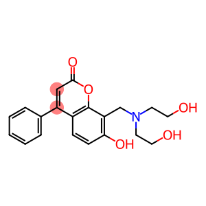 2H-1-Benzopyran-2-one,8-[[bis(2-hydroxyethyl)amino]methyl]-7-hydroxy-4-phenyl-