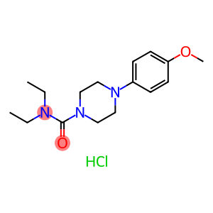 1-Piperazinecarboxamide, N,N-diethyl-4-(4-methoxyphenyl)-, hydrochloride (1:1)