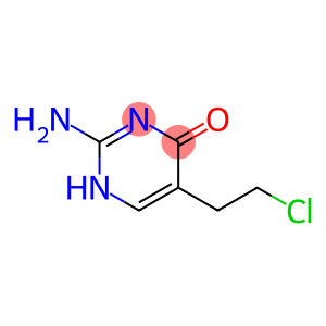 4-pyrimidinol, 2-amino-5-(2-chloroethyl)-