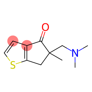 4H-Cyclopenta[b]thiophen-4-one,5-[(dimethylamino)methyl]-5,6-dihydro-5-methyl-(9CI)