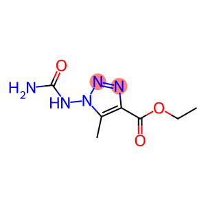 1H-1,2,3-Triazole-4-carboxylicacid,1-[(aminocarbonyl)amino]-5-methyl-,ethylester(9CI)