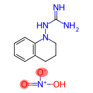 Guanidine, N-(3,4-dihydro-1(2H)-quinolinyl)-, nitrate (1:1)