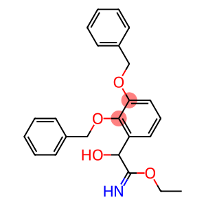 Benzeneethanimidic  acid,  -alpha--hydroxy-2,3-bis(phenylmethoxy)-,  ethyl  ester  (9CI)