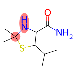 4-Thiazolidinecarboxamide, 2,2-dimethyl-5-(1-methylethyl)-