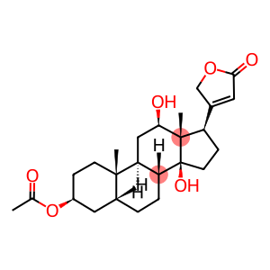 Card-20(22)-enolide, 3-(acetyloxy)-12,14-dihydroxy-, (3β,5β,12β)-