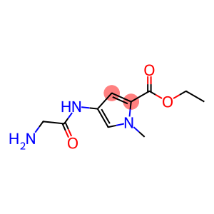 1H-Pyrrole-2-carboxylic acid, 4-[(2-aminoacetyl)amino]-1-methyl-, ethyl ester