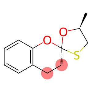 Spiro[2H-1-benzopyran-2,2-[1,3]oxathiolane], 3,4-dihydro-5-methyl-, (2R,5S)- (9CI)