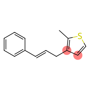 Thiophene, 2-methyl-3-[(2E)-3-phenyl-2-propenyl]- (9CI)