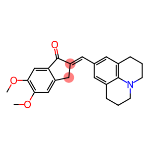 5,6-dimethoxy-2-[(2,3,6,7-tetrahydro-1H,5H-benzo[ij]quinolizin-9-yl)methylene]indan-1-one