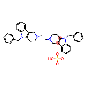 bis[5-benzyl-2,3,4,5-tetrahydro-2-methyl-1H-pyrido[4,3-b]indole] sulphate