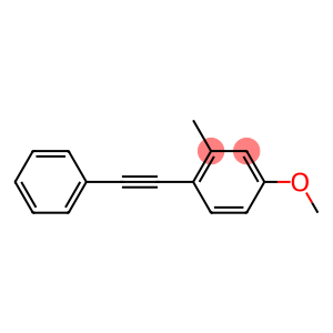 Benzene, 4-methoxy-2-methyl-1-(phenylethynyl)- (9CI)