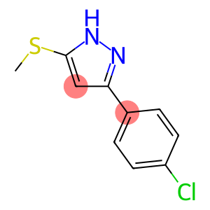 3-(4-CHLOROPHENYL)-5-(METHYLSULFANYL)-1H-PYRAZOLE