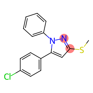 5-(4-CHLOROPHENYL)-3-METHYLTHIO-1-PHENYL-1H-PYRAZOLE