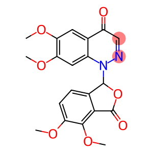 4(1H)-Cinnolinone, 1-(1,3-dihydro-4,5-dimethoxy-3-oxo-1-isobenzofuranyl)-6,7-dimethoxy-