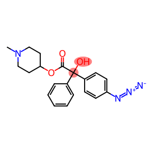 N-methyl-4-piperidyl 4-azidobenzilate