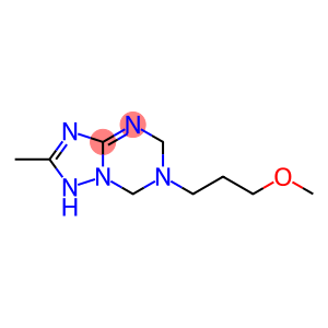 [1,2,4]Triazolo[1,5-a][1,3,5]triazine,1,5,6,7-tetrahydro-6-(3-methoxypropyl)-2-methyl-(9CI)