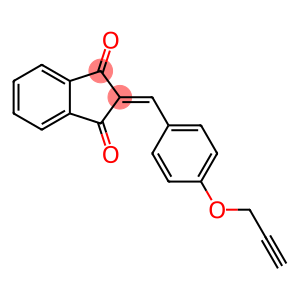 2-{[4-(prop-2-yn-1-yloxy)phenyl]methylidene}-2,3-dihydro-1H-indene-1,3-dione