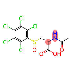 (2R)-2-acetamido-3-(2,3,4,5,6-pentachlorophenyl)sulfinyl-propanoic aci d