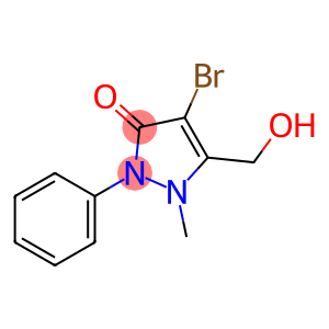 4-BROMO-3-(HYDROXYMETHYL)-2-METHYL-1-PHENYL-3-PYRAZOLIN-5-ONE