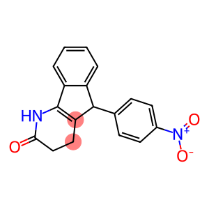 2H-Indeno[1,2-b]pyridin-2-one, 1,3,4,5-tetrahydro-5-(4-nitrophenyl)-