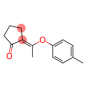 Cyclopentanone, 2-[1-(4-methylphenoxy)ethylidene]-, (2E)- (9CI)